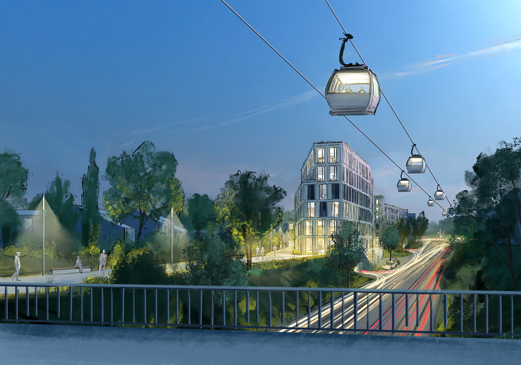 BONN Bundesviertel Franz-Josef-Strauß-Allee 3. Preis